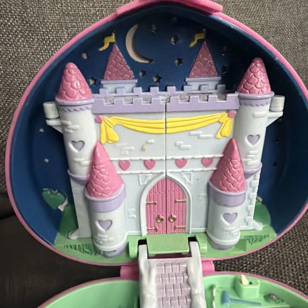 Bluebird Pin Polly Pocket Starlight Castle Heart Compact Only 1992 Vintage